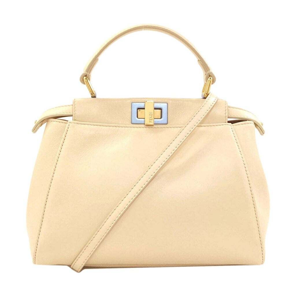 Fendi Peekaboo 2-Way Handbag, Calfskin, Women's FENDI